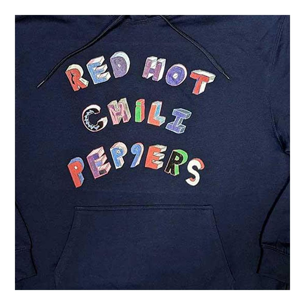 Red Hot Chilli Peppers Unisex Adult Colourful Letters Hoodie