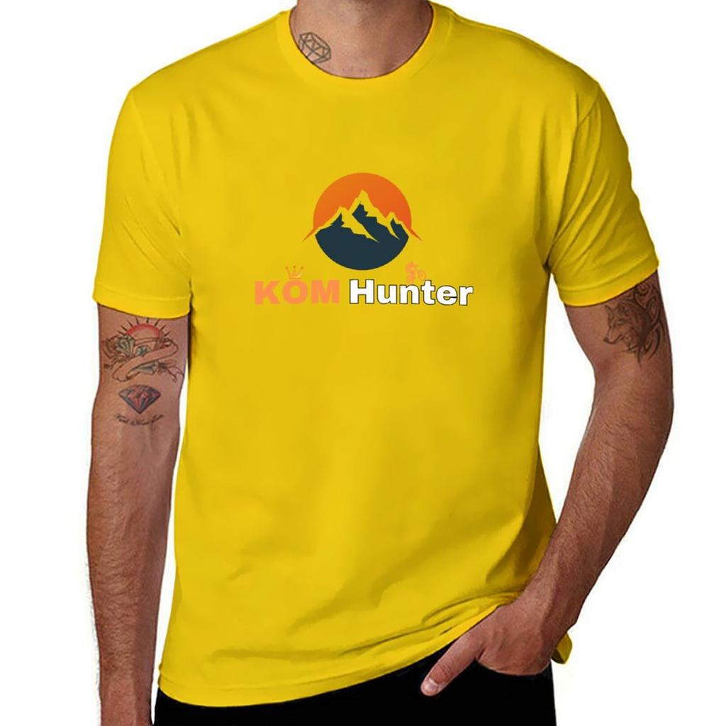 KOM Hunter MTB T-Shirt quick drying Short sleeve tee oversized Men's t shirts