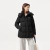 Tanboer Women's Mid-Length Detachable Hood Down Jacket