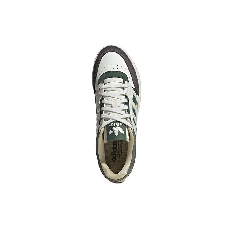 adidas Originals Drop Step Synthetic Leather Non-Slip Low-Top Skate Shoes Unisex Sneakers White Green IG6065
