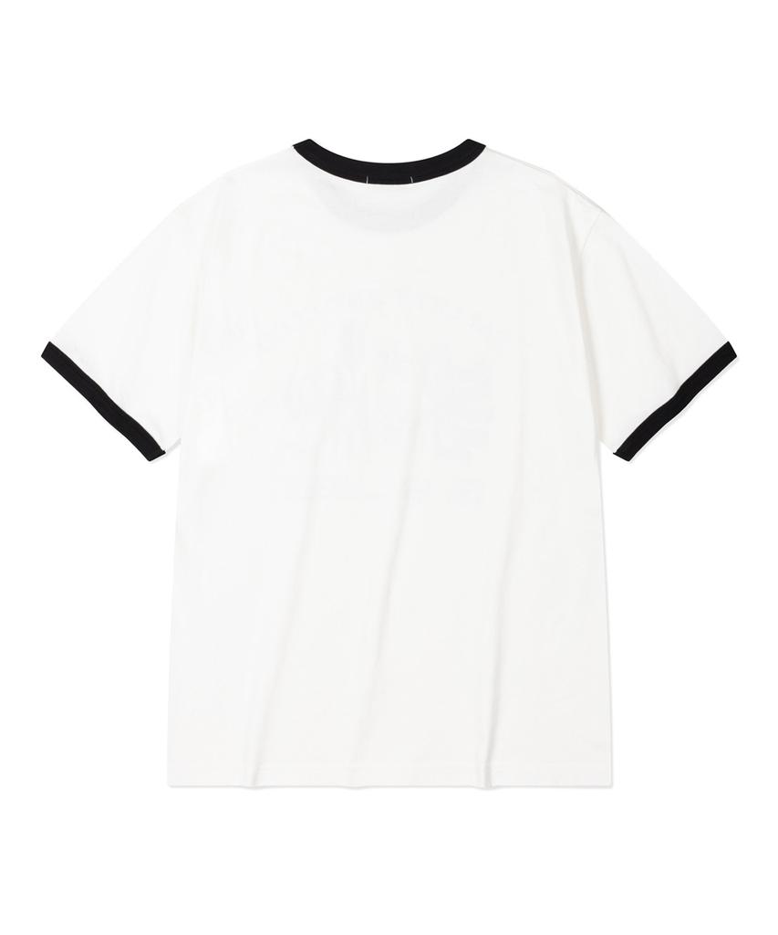 FALLETT Art Club Ringer Short Sleeve T-Shirt White