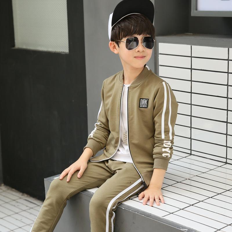 New Spring 4-12 Years Boys Clothing Sets Teenagers Baby Boys Sports Clothing School Kids Suit Sets Uniform Boys Jackets Pants