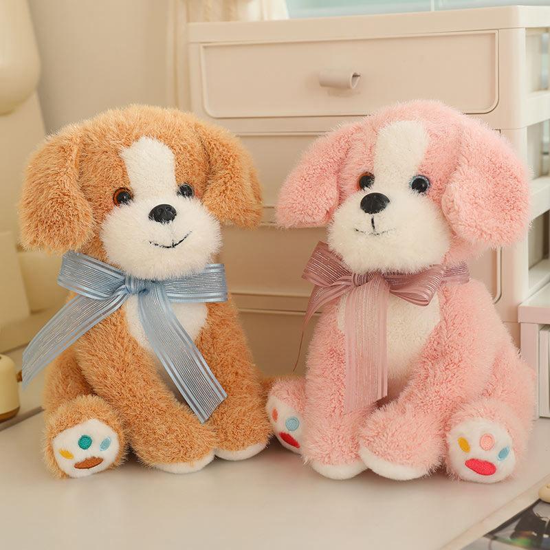 Girly Heart Pink Puppy Dog Doll Plush Toy Teddy Dog Doll Children's Soothing Ragdoll Birthday Gift