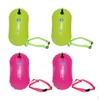 4Pcs Portable Swim Buoy Tow Float Inflated Device with Waist Belt Open Water Swimming Sport
