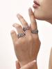 1 Pcs Stainless Steel Ins Style Premium Sense Of Light Luxury Zirconia Ring Female Niche Simple Fashion Geometric Finger Ring
