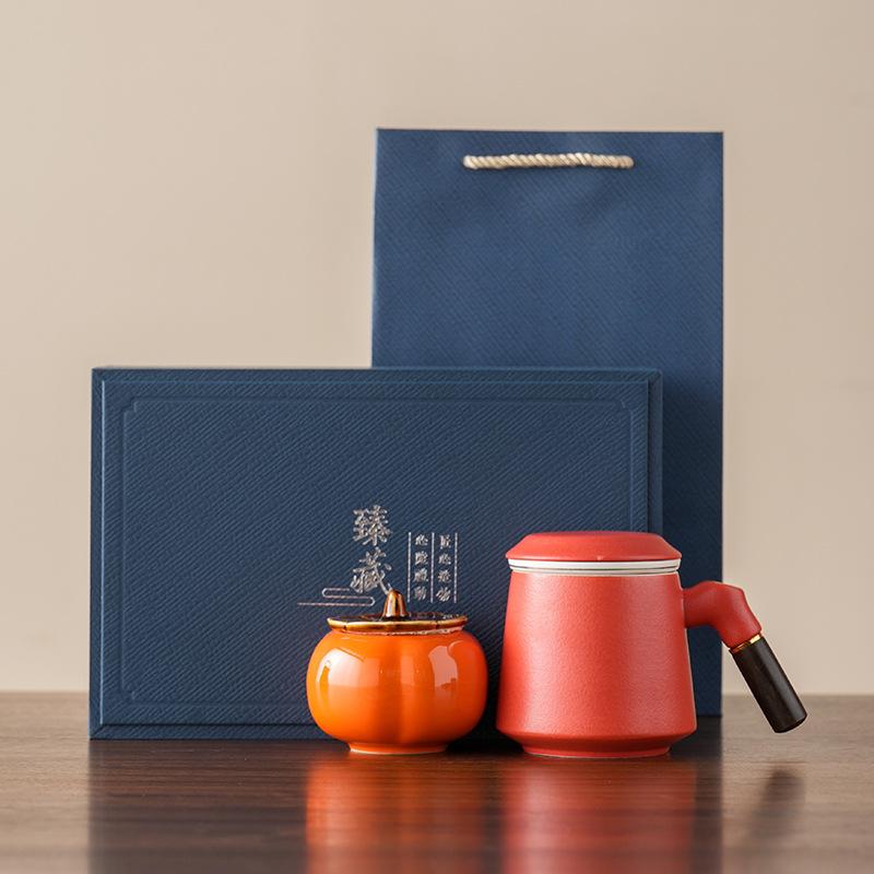 

Travel Tea Set Side Handle Pot Set Outdoor Portable Tea Set Business Souvenir Gift Can Be Printed 401-500ml