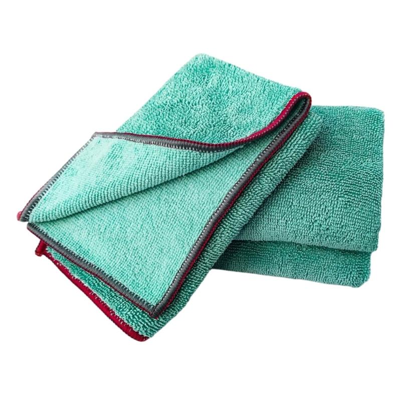 Heavy Duty 500GSM Microfiber Cleaning Cloth Towel 40x40CM Super Absorbent Car Detailing Towel Non Scratch Safe Quick Dry