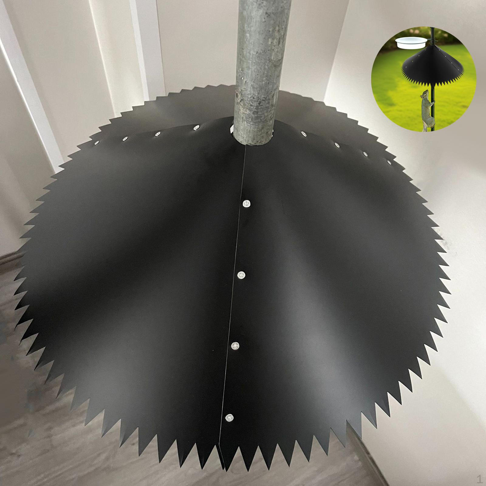 

Squirrel Baffle Protection Simple Installation Pole Mount 19inch Bird for Park Watching Feeding