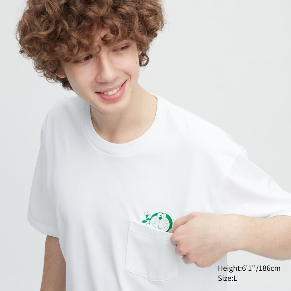 

UNIQLO Дораэмон ЮТ (Футболка с рисунком и коротким рукавом) В