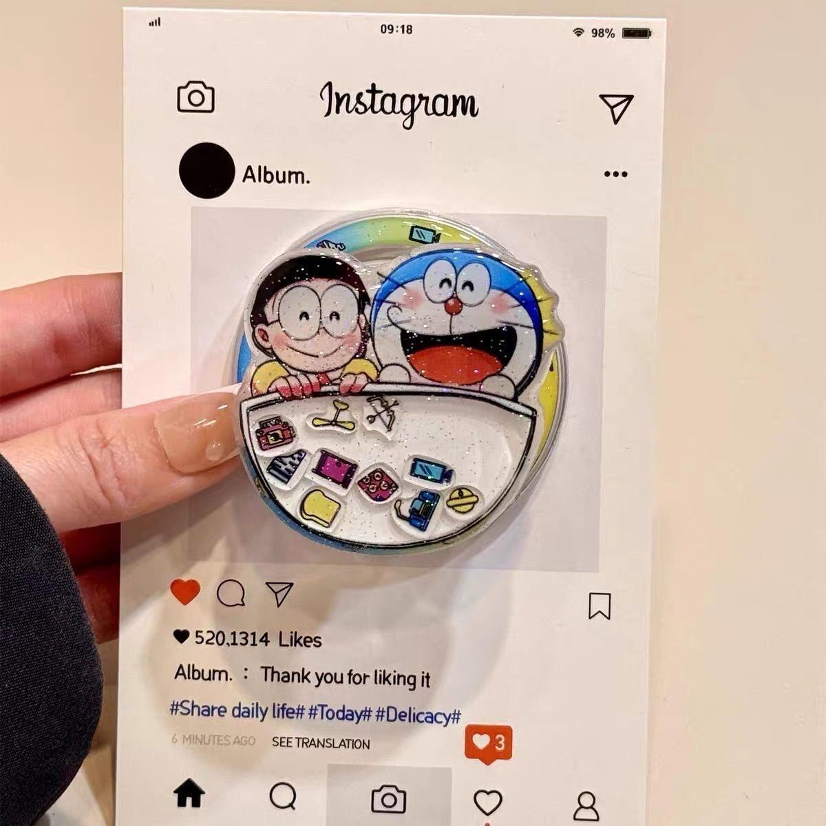 Doraemon Magsafe-Compatible Folding Phone Holder with Magnetic Air Cushion