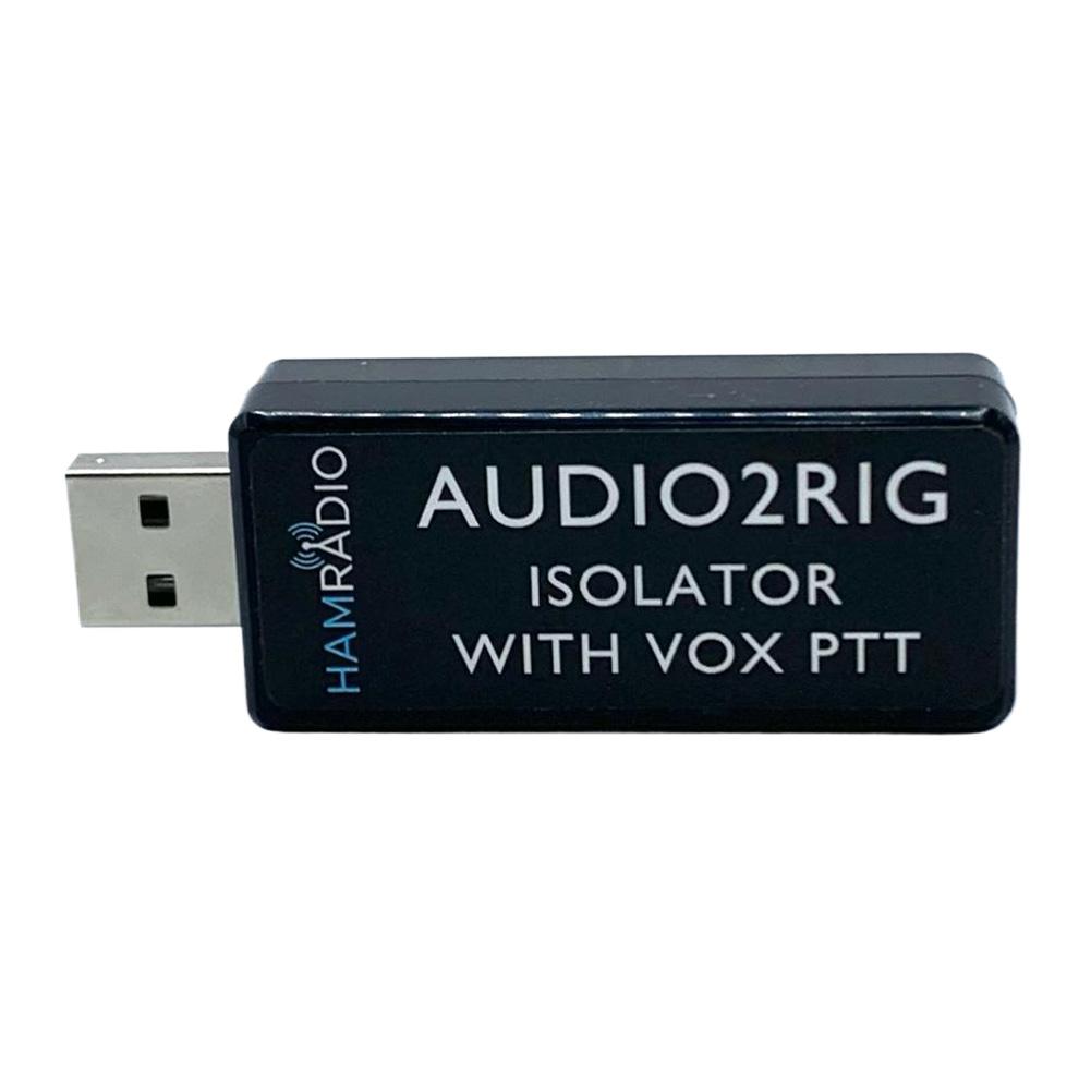 

AUDIO2RIG USB Sound Card Connector Isolator Supports VOX PTT Control USB Sound Adapter Sound Card Adapter for KENWOOD YAESU ICOM чорний