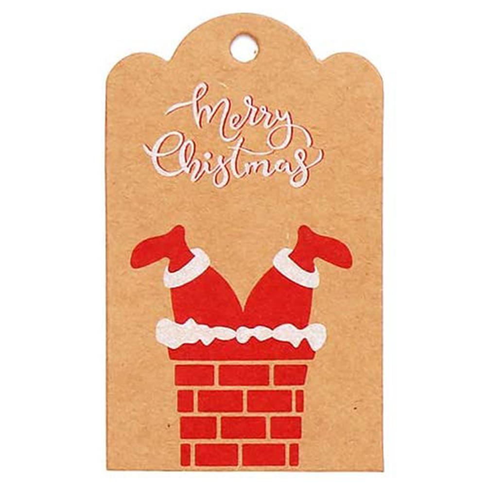 Premium-Qualität 100 Stück Hoher Standard Kraft-Papier Oberste Güte Oberste Güte Weihnachten Oberste Güte Baum Überlegene Qualität Anhänger Oberste Güte Frohe Premium-Qualität