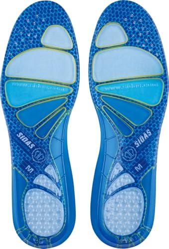 SIDAS Essential Cushioning Gel Insole, Size M (25.0cm-26.5cm), 36830262, Antibacterial and Washable