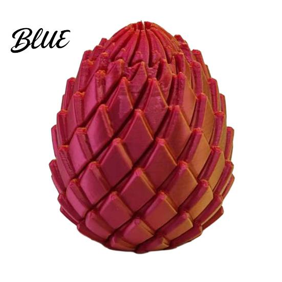 Sensory Fidget Egg 3D Printed Twisting Toy Stress Relief Spiral Articulated Rotating Portable Reducer