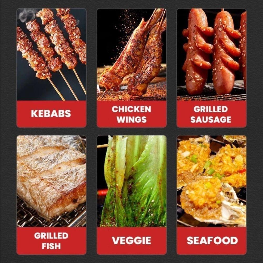 Stainless Steel BBQ Roasting Rack Reusable Baking Cooling Rack Grilling Net  Outdoor Barbeque Oven