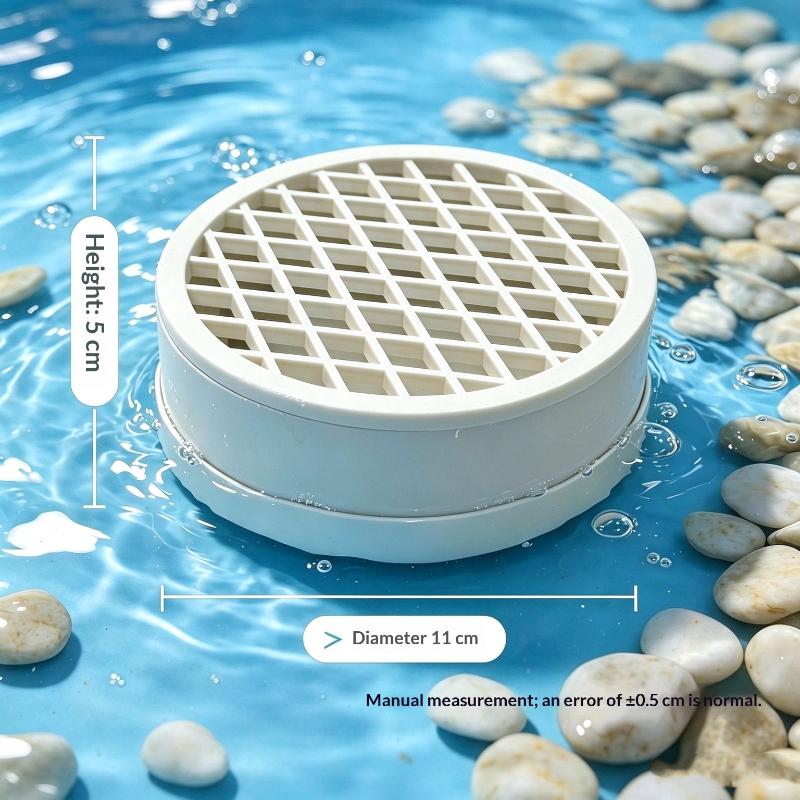 Plastic Turtle Poop Collector Efficient Basking Platform Turtle Tank Waste Collector Round Reptile Waste Container Aquarium