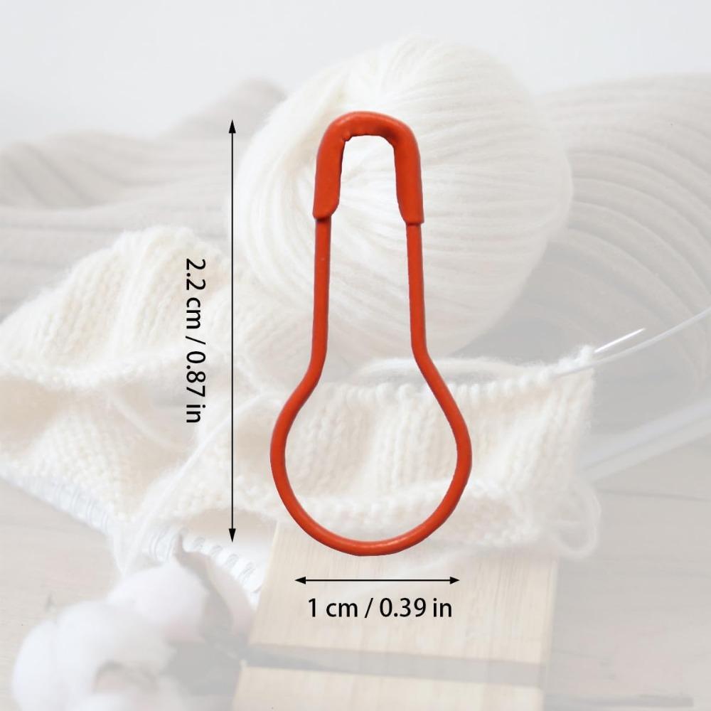 300 PCS Metal Gourd Safety Pins, Safety Bulb Pins, Calabash Pin, Gourd Pin for Knitting Stitch Markers, DIY Craft (10 Colors)