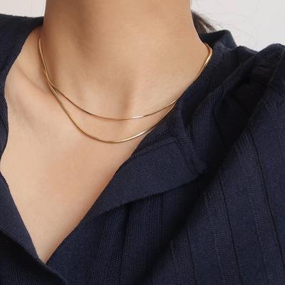 Vintage Łańcuszek na Szyję Złoty Kolor Naszyjniki dla Kobiet Cienkie Łańcuszki Na Szyję Minimalistyczny Wisiorek Choker Trend Biżuterii Collares