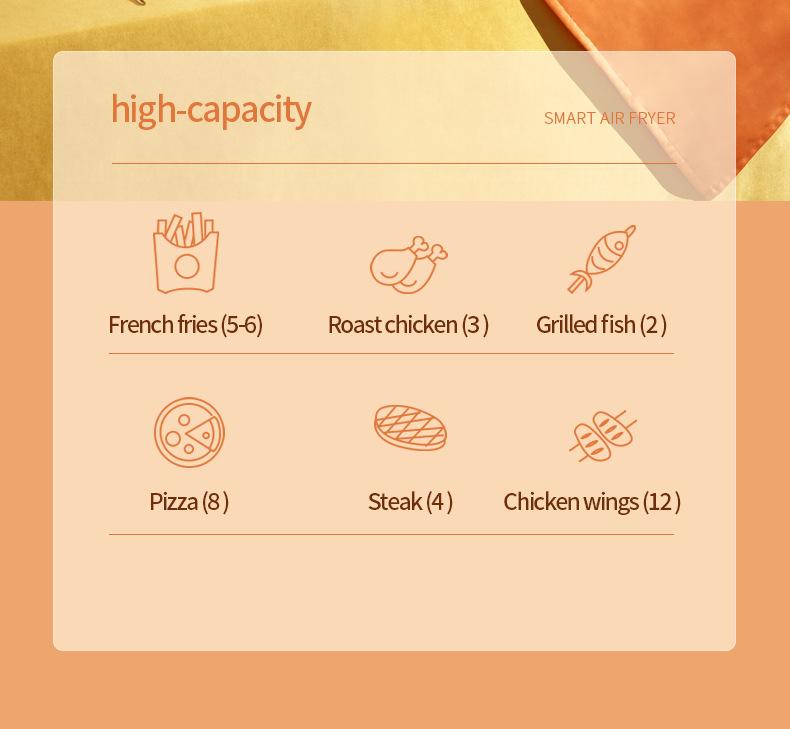 Smart Touch Multi-Function Air Fryer Oven - Large Capacity