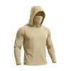 Men's Lightweight Long Sleeve Hooded Shirt Sun Athletic Pullover for Outdoor Sports Fishing and Fitness Activities