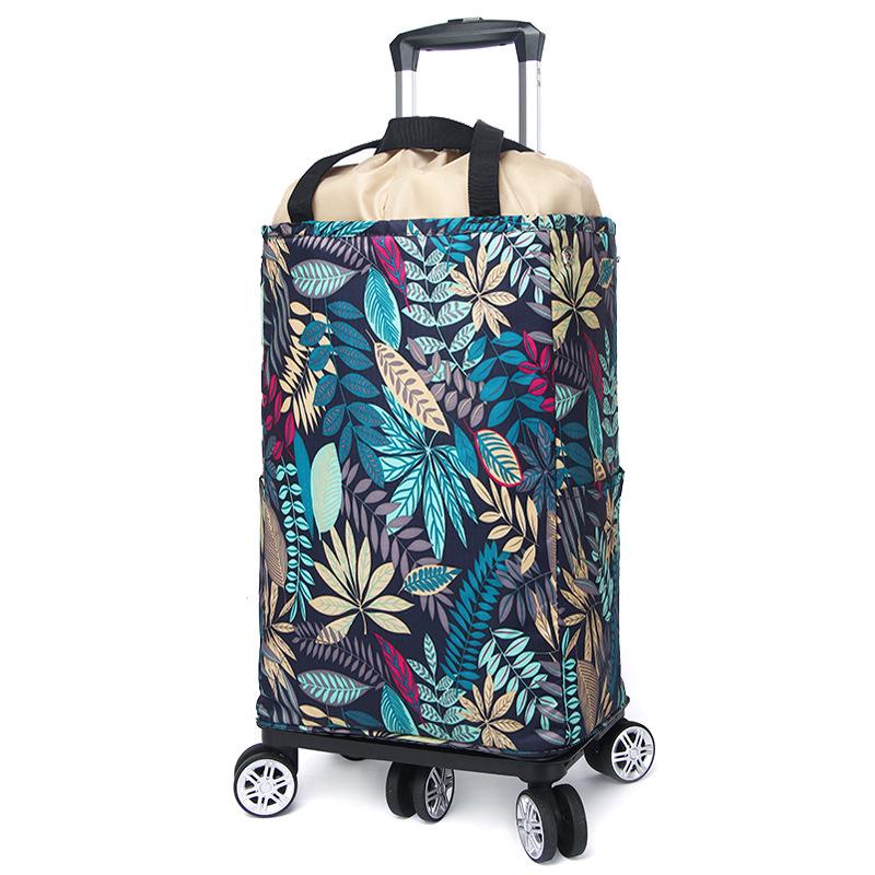 Lightweight Folding Insulated Shopping Cart for Groceries and Home