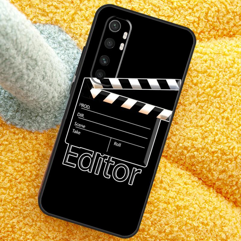 Cute Film Movie Maker Clapper Board Case For Xiaomi 13T 14T 15T 14 15 Ultra 17 Pro Max Cover For POCO F8 F7 X7 Pro F5 F6 X5 X6