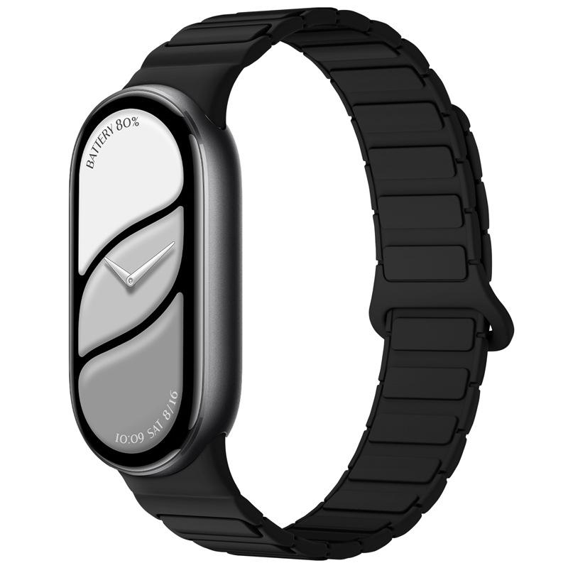 Magnetiskt looparmband för Mi Band 10 Rem Silikon Sportarmband för Xiaomi Mi Band 10 9 8 Correa Band Armbandsaccessoarer