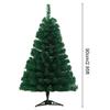 1pc Christmas Tree Large Christmas Ornaments High Quality Artificial Xmas Tree Indoor Outdoor Green With Metal Stand PVC