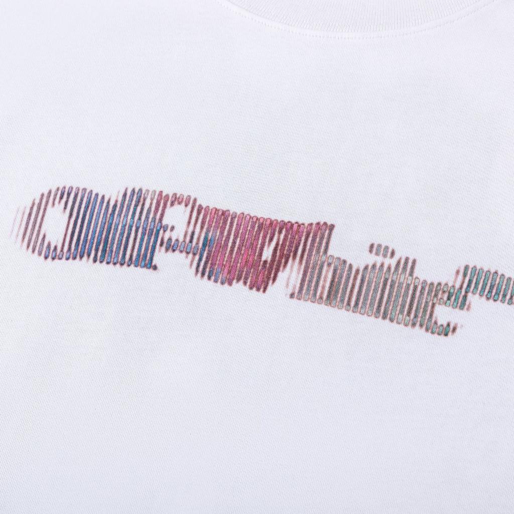 Off-White Nowość Wiosna/Lato 2025 Bluza z kapturem z okrągłym dekoltem i wzorem pękającego anioła OW, T-shirt z krótkim rękawem dla mężczyzn i kobiet