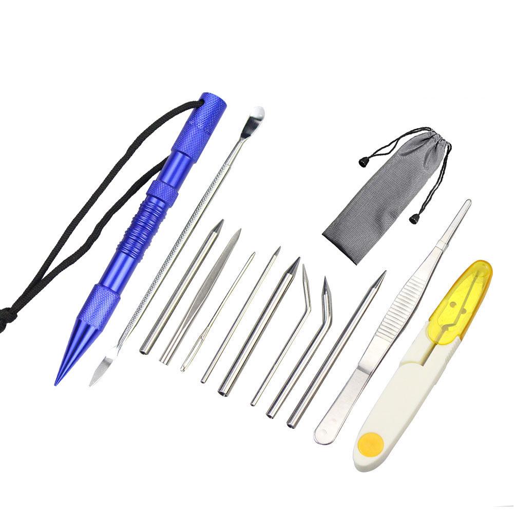 1Set Paracord Knitting Tool Set Aluminium Parachute Cord Needles Bracelets DIY Weave Tool Umbrella Rope Different Size Tools