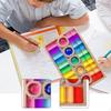 Acrylic Wooden GEM Blocks Building Birthday Gift Fine Motor Skills Smooth Hand Eye