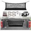 Muslogy Truck Bed Cargo Net Compatible With Honda Ridgeline 2017-2024 2025 Accessories Storage Organizer Pickup Truck Bed Envelope Style Cargo Net