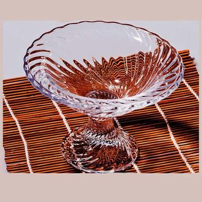 Fulaiwenci Crystal Glass High-Footed Fruit Bowl