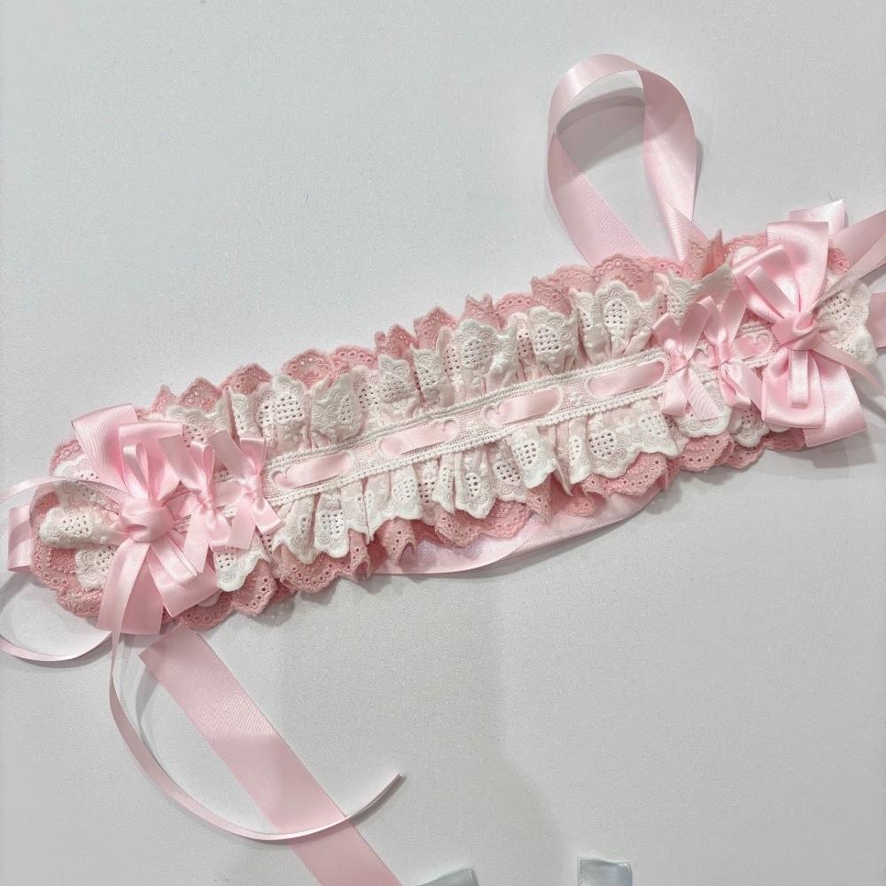 Gothic Lolita Wing Angel Headband Lace Head Wrap New Cosplay Headdress  Hair Accessories