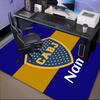 Custom Name Juniors FC Emblem Rug Game Carpet, Floor Mat for Bedroom Living Room Entryway Rug, Home Decor Idea Gift for Christmas birthday