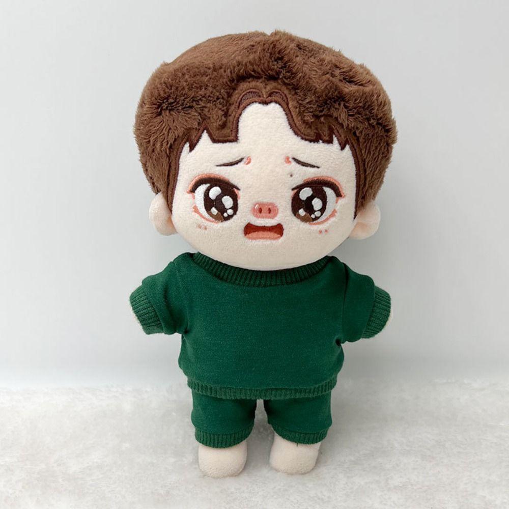 Solid Color No Attributes Doll Clothes Cotton 20cm Baby T-shirt  DIY Dress Up