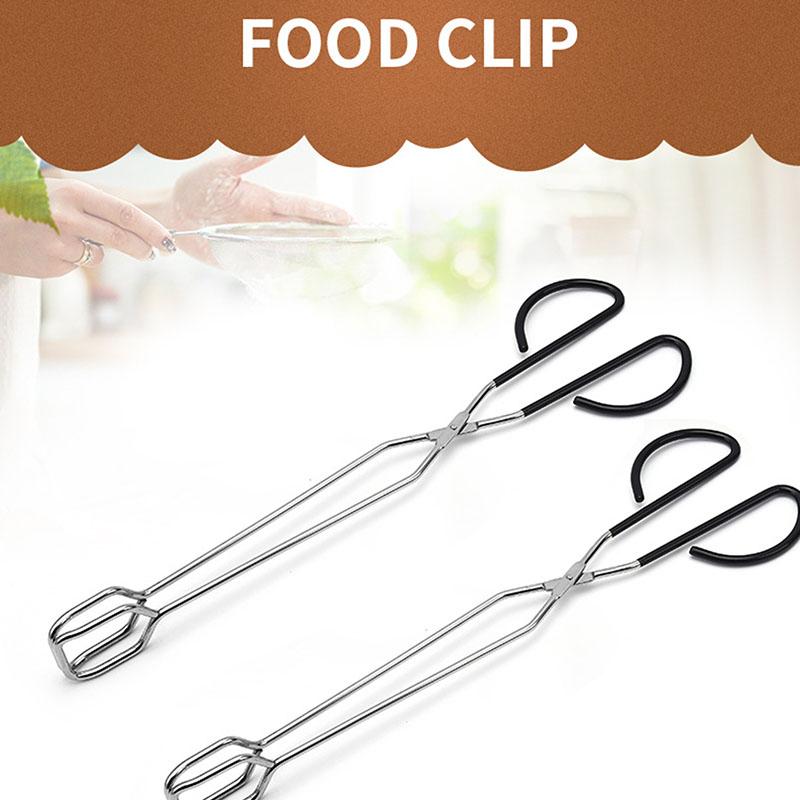 Extra Long Scissor Tongs 41cm Stainless Steel Barbecue Grilling Tongs Cooking Tool Kitchen Supply Handles Slip-proof