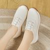 New Style Perforated Breathable Women's Summer Casual Shoes with Wedge Heels and Thick Soles