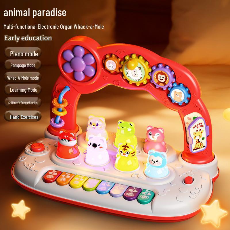 Multifunctional Kids' Phone & Piano Toy with Lights and Music for Early Education