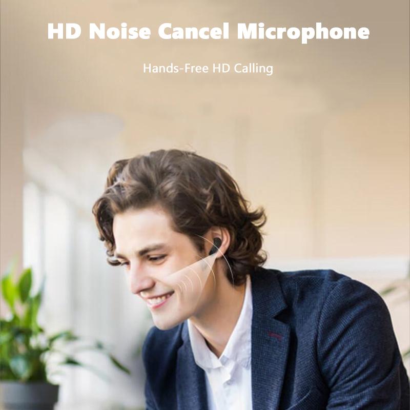 VAORLO Chytrá LED dotyková obrazovka Sluchátka Ekvalizér Hluk Nastavení Cacel Ovládání nabíjecího pouzdra Media Headset HiFi Bass