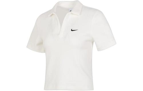 Nike Sportswear Essential Women s Short-sleeve Polo Top  Sail/Black  DV7885-133 XL белый