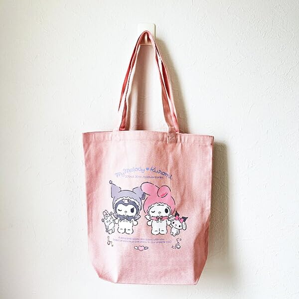 My Melody Kuromi 50th & 20th Anniversary Angel Tote Bag, Pink