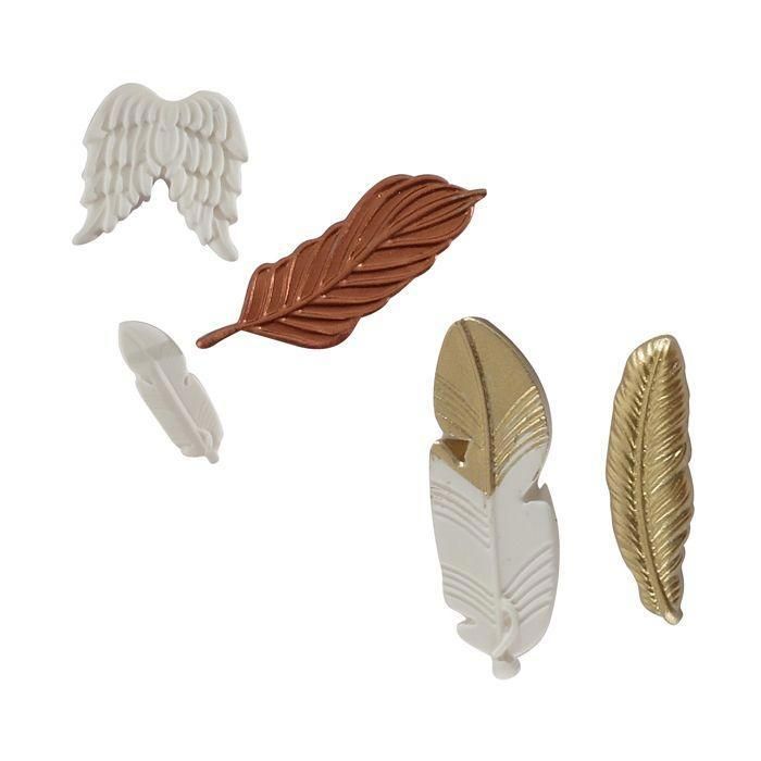 Silicone Mold - THE PARTY GIANT - Mini - Feather Theme - Flexible - Easy Release