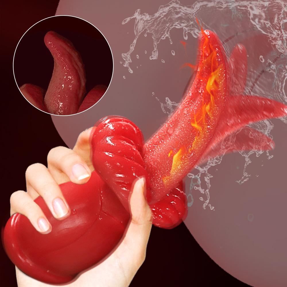 Zungenvibrator lecken, Nippel, Blowjob, Klitorisstimulator, Sexspielzeug, Vaginalbrust, weiblicher Dildo, Klitorisleckvibrator, beheizter Zungenvibrator