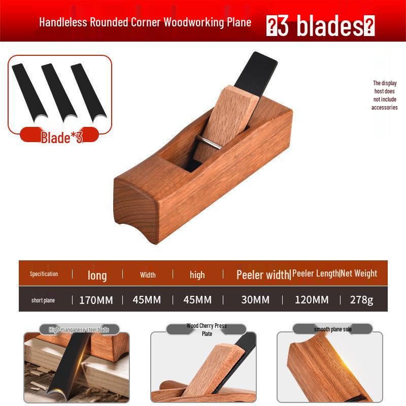 Rosewood Half-Round Woodworking Plane for Trimming and Grooving.