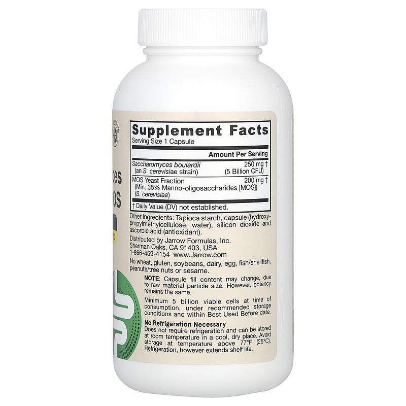 Vegan Saccharomyces Boulardii + MOS, 5 Billion CFU, 90 Veggie Capsules