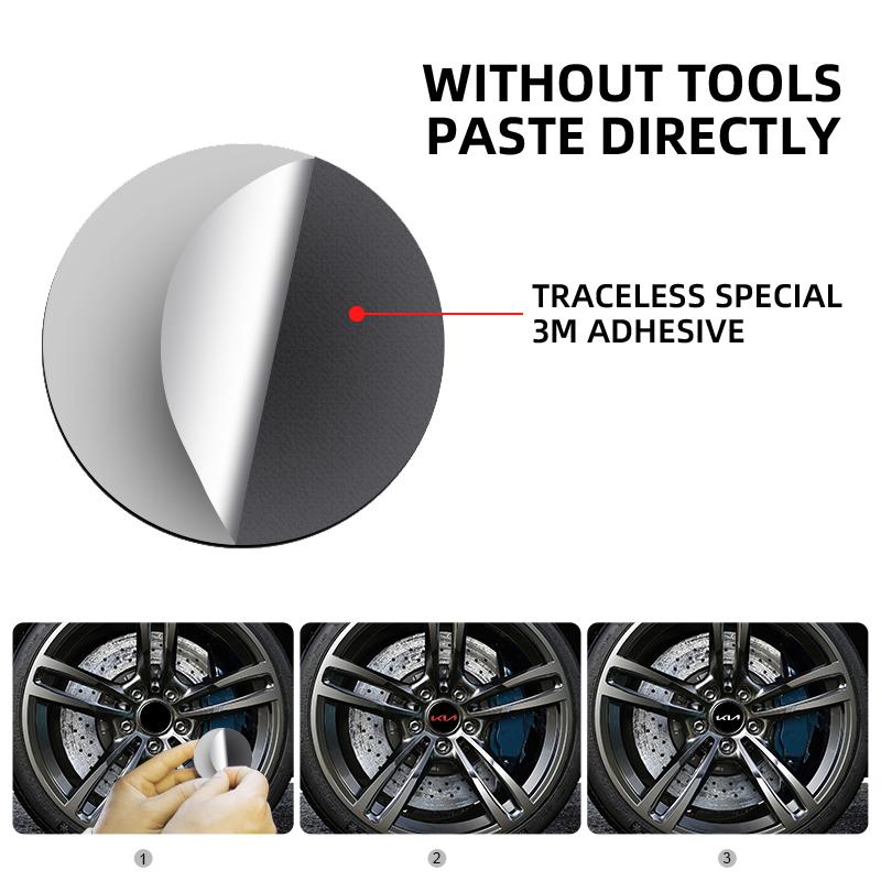 4Pcs 56mm Car Wheel Hub Center Cap Emblem Badge Stickers For Kia Rio 2 3 K3 K5 Ceed Sportage Picanto Sorento Soul Accessories