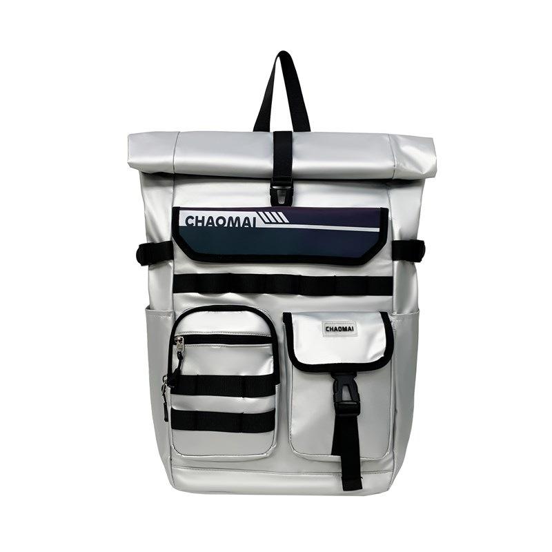 Schoolbag trendy brand reflective backpack large capacity tooling wind computer bag sports waterproof travel bag college student high school bag