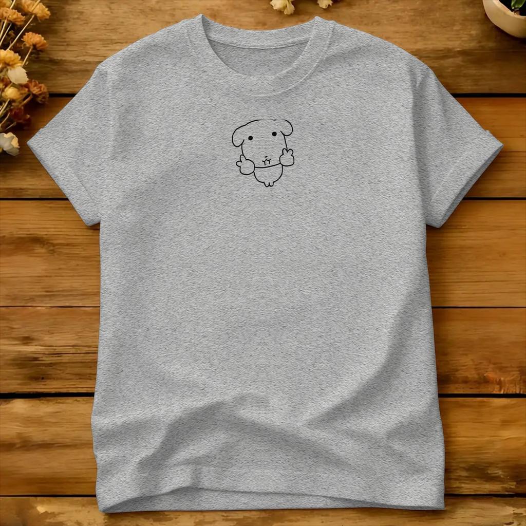 Waving Happy Dog Cartoon T Shirt Summer Ganadi Cotton T Shirts For Male Pattern Tshirt Short Sleeve Streetwear Top Tees