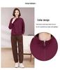 Middle-aged Women's Casual Sportswear: Fashionable Two-Piece Spring/Autumn Sweatshirt Set